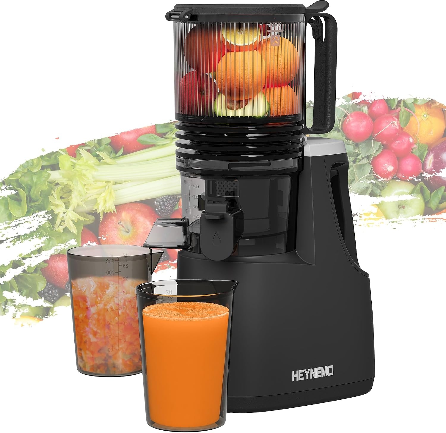 Juicer Cold Press Slow - 5.9'' Wide Feed Chute Slow Juicer,