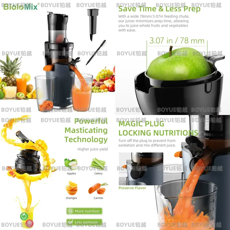 BioloMix Cold Press Juicer 78m - Juicer Cold Press Slow ulasan dan harga