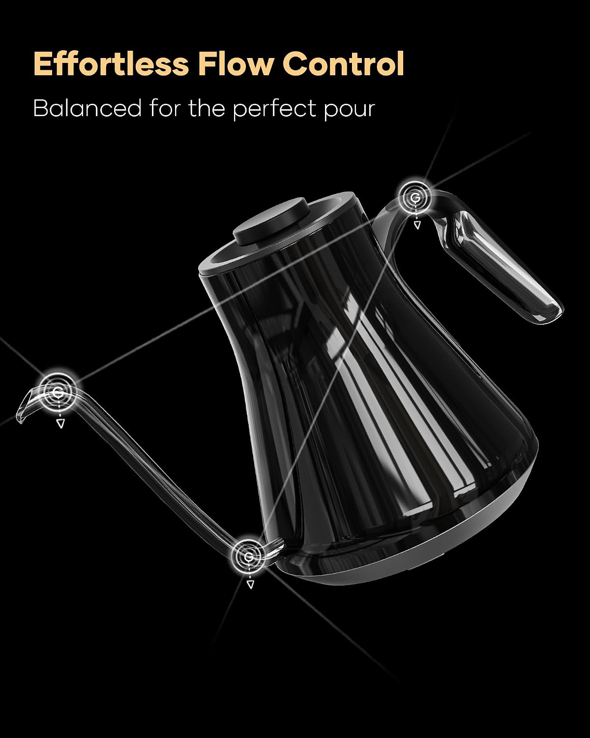 Gooseneck Electric Kettle, ±1° - Electric Kettle Gooseneck ulasan dan harga