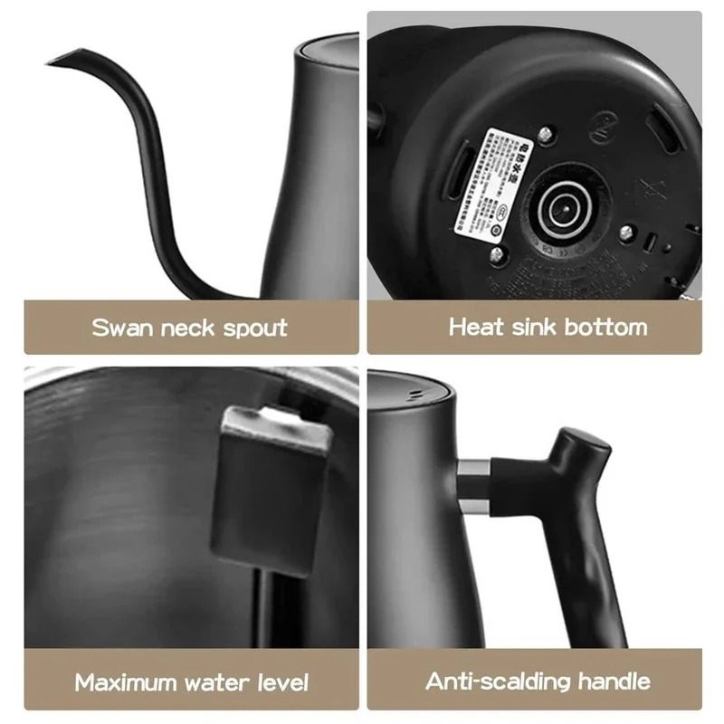 1000W Intelligent Constant Tem - Electric Kettle Gooseneck ulasan dan harga
