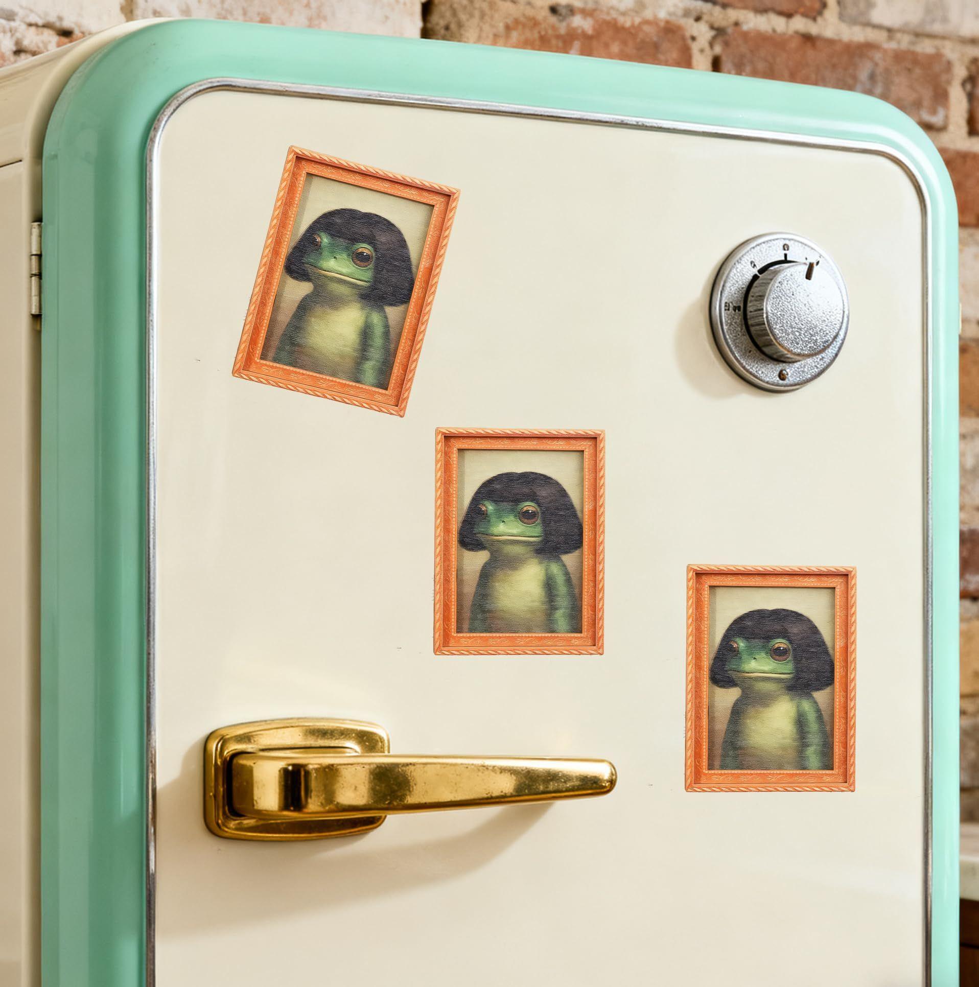 Frog Magnets Cute Funny Retro  - Kitchen Appliances Photos ulasan dan harga