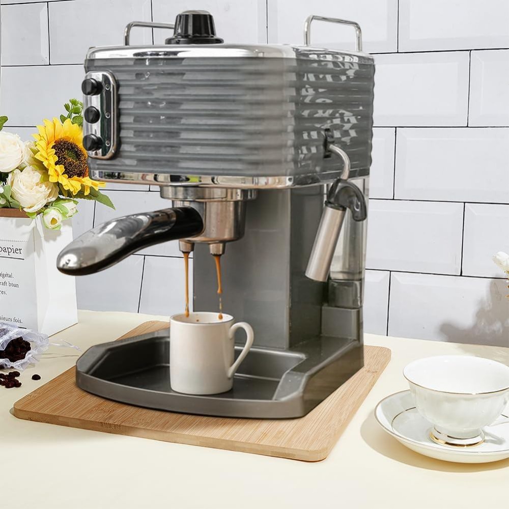 Bamboo Sliding Tray for Coffee - Kitchen Appliances Countertop ulasan dan harga